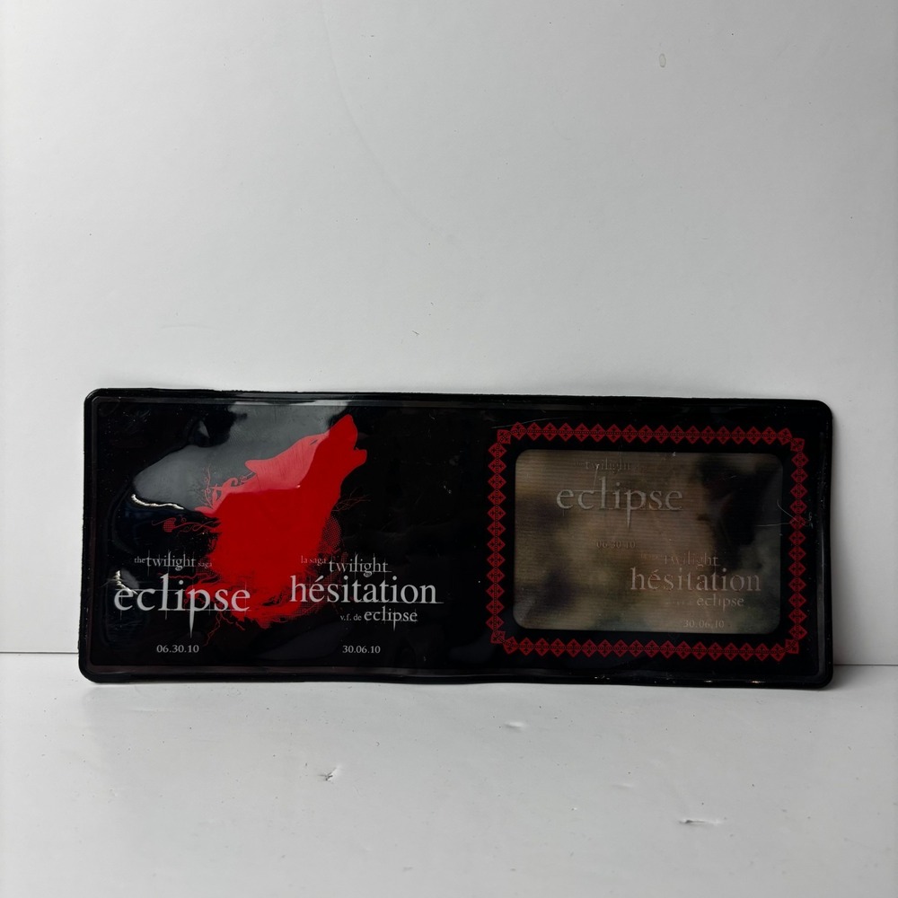 Twilight Eclipse vinyl bifold wallet 2010 Burger King premium lenticular Movie